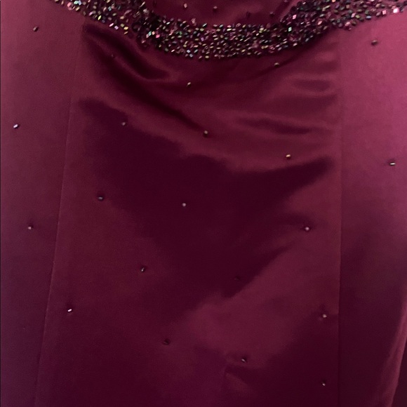 Elegant cranberry glitter long dress! - Picture 6 of 7